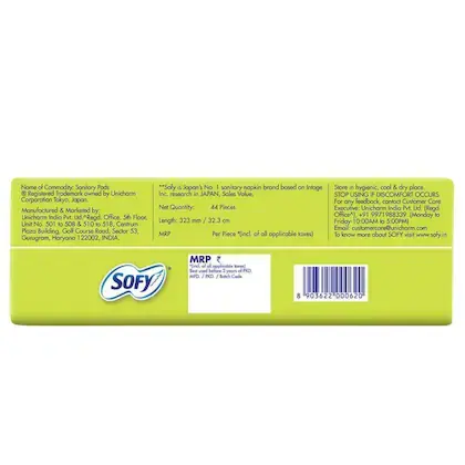Sofy Anti Bacteria Sanitary Napkin label.webp
