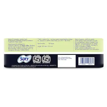 Sofy Antibacteria Nights XXL Sanitary Pad 30 N label.webp