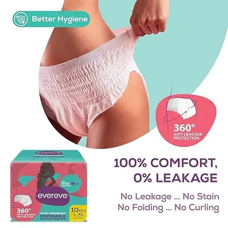 Evereve ultra absorbent disposable period pantie back.webp