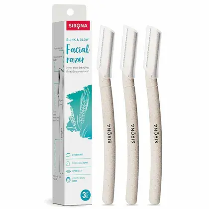 Sirona Blink & Glow Facial Razor for Face back.webp