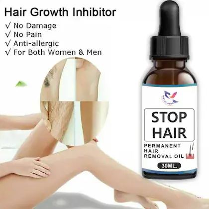 Fezora Permanent Hair Removal Oil for Men & Women Painless back.webp