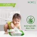 NOVEL Baby Wet Wipes with Alovera extract 72 Sheets with LID1.webp