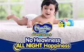 MamyPoko Pants All Night Absorb - New Born 96 Pieces Baby Diapers Newborn1.webp