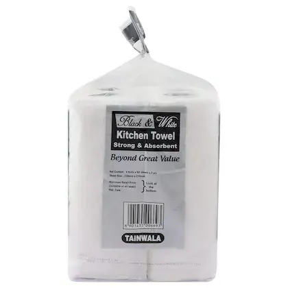 Black & White 2 ply Kitchen Towel 60 sheets 1.webp
