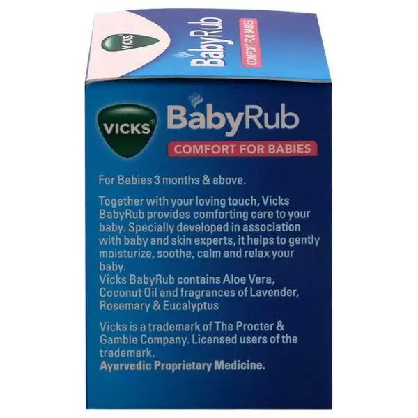 Vicks Aloe Vera and Coconut Oil Baby Rub  side.webp