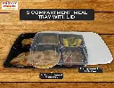 Hriday Foods Serving Dil se 5-Partition Disposable Meal Trays1.webp