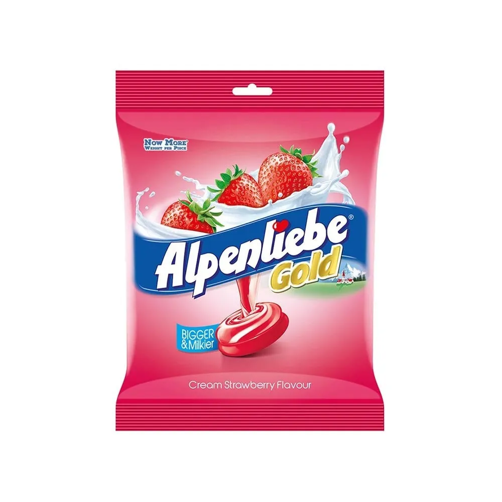 Alpenliebe gold  Cream Strawberry candy
