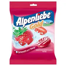 Alpenliebe gold  Cream Strawberry candy