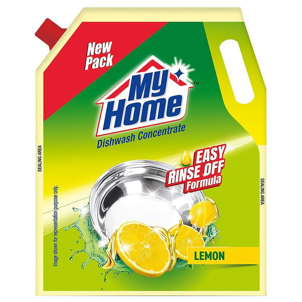 My Home Scrubz Lemon Fighters Concentrate Dishwash Liquid 