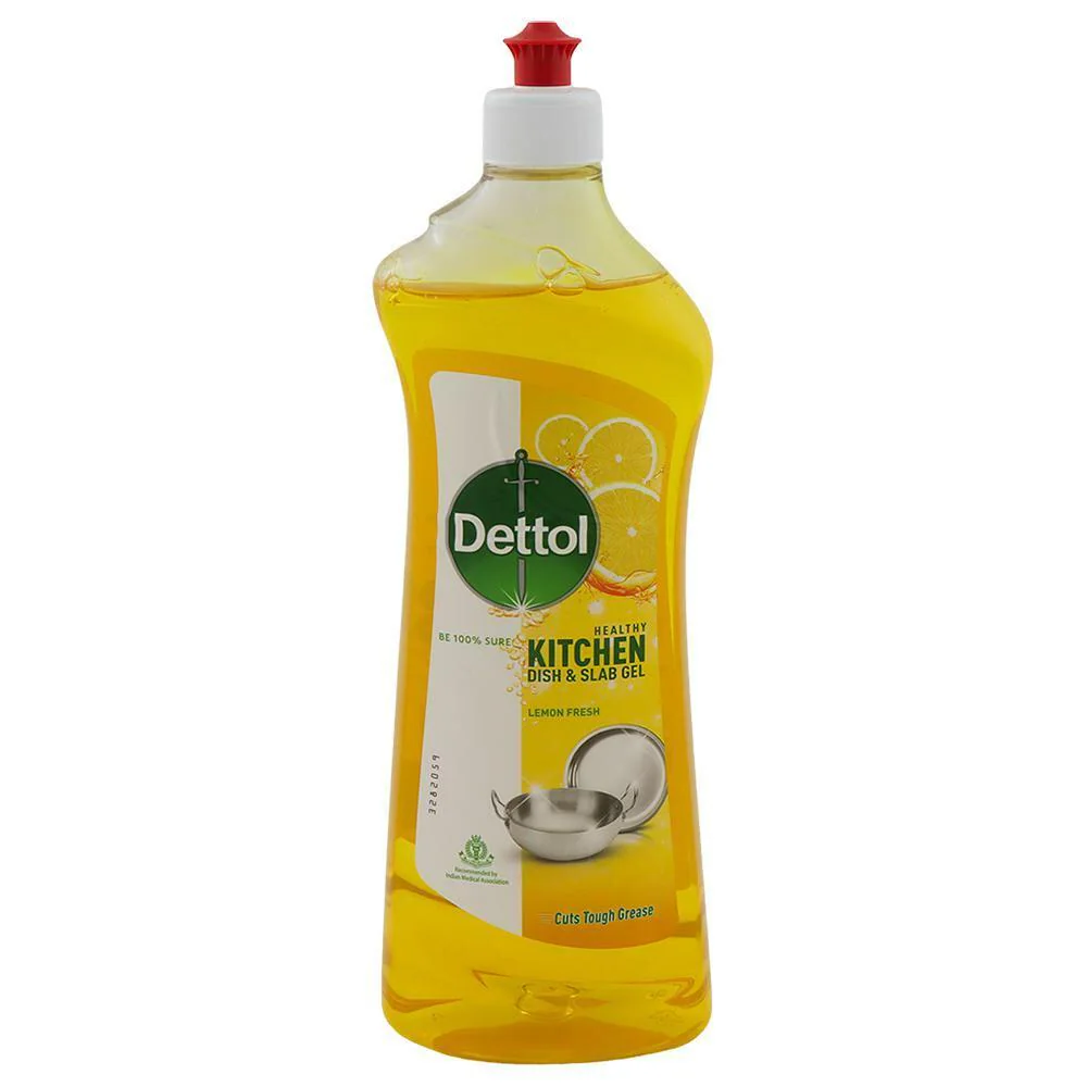 Dettol Healthy Kitchen Lemon Fresh Dish and Slab Gel 