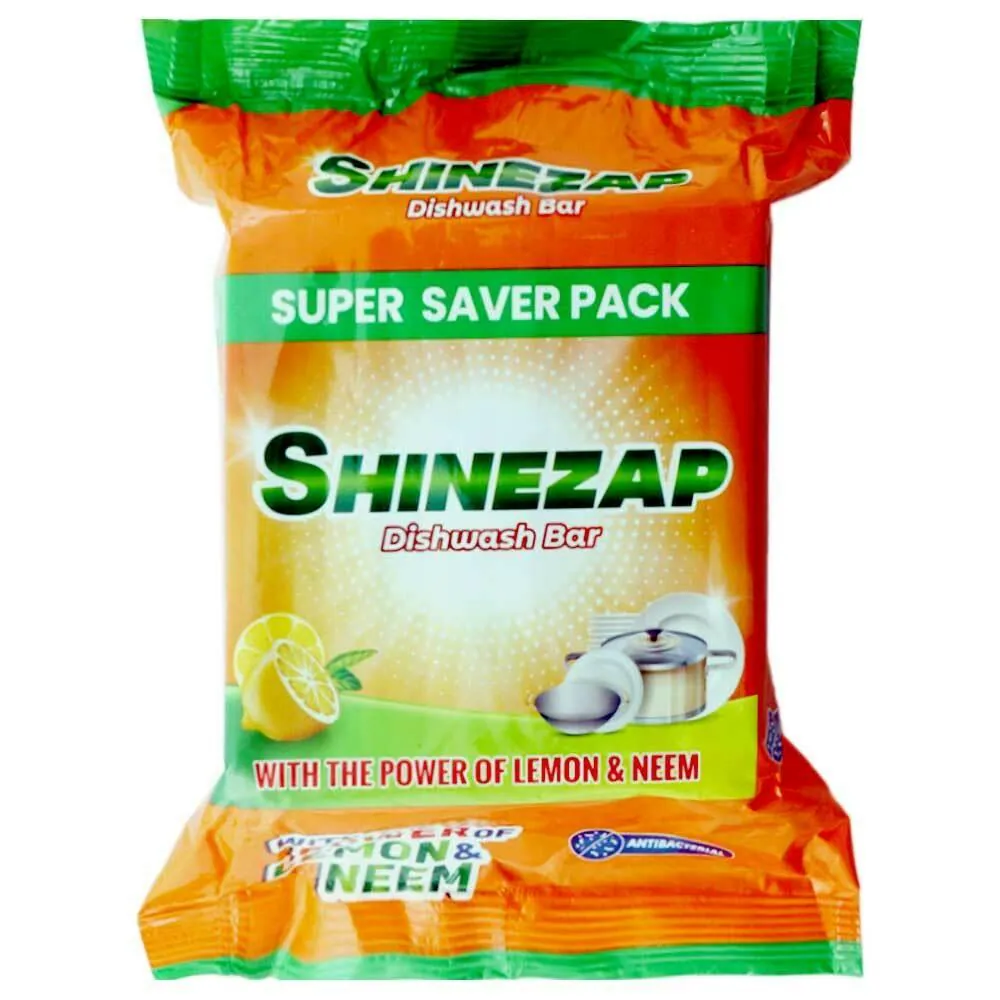 Shinezap Lemon & Neem Dishwash Bar  