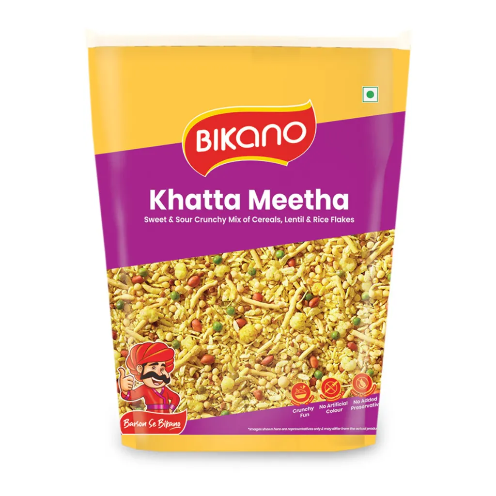 Bikano Khatta Meetha Mixture Namkeen (400g)
