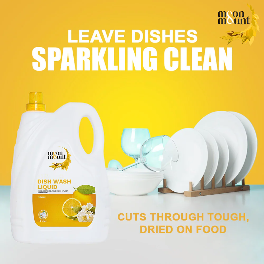 Moon & Mount Lime And Basil Fragrance Dishwashing Liquid 