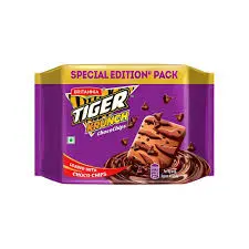 Britannia Tiger Krunch Choco Chips Biscuits (Special Edition) 