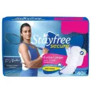 Stayfree Secure Cottony Soft Cover Sanitary Napkin with Wings (40 pads)