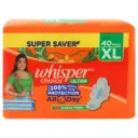 Whisper Choice Ultra Sanitary Napkin with Wings (XL) 40 pads