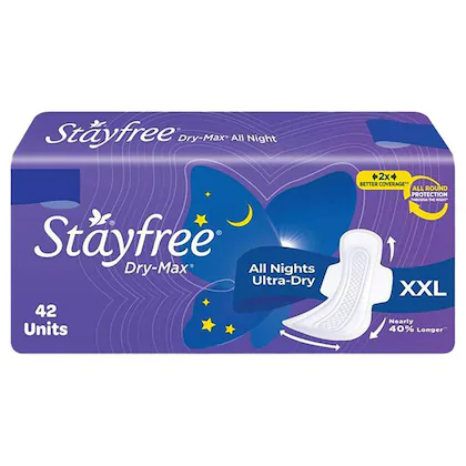 Stayfree All Night Ultra-Dry Max Sanitary Napkin