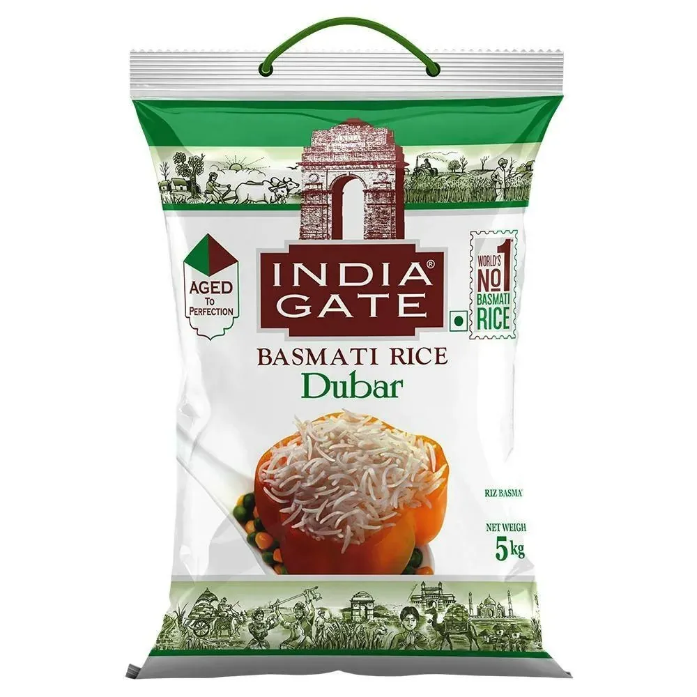 India Gate Basmati Dubar Rice, 5 kg 