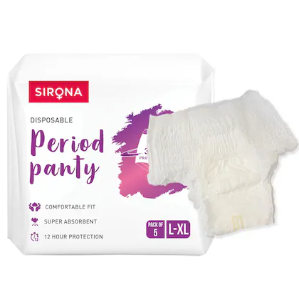 Sirona Disposable Period Panty for 360 Degree Protection