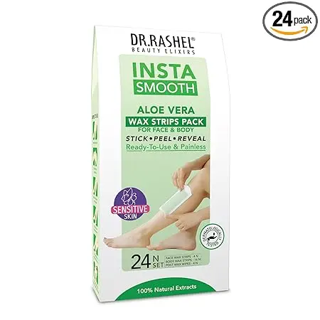 DR.RASHEL Insta Smooth  Aloe Vera Wax Strips Painless