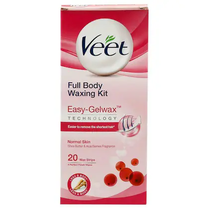 Veet Professional Waxing Strips Kit for Normal Skin