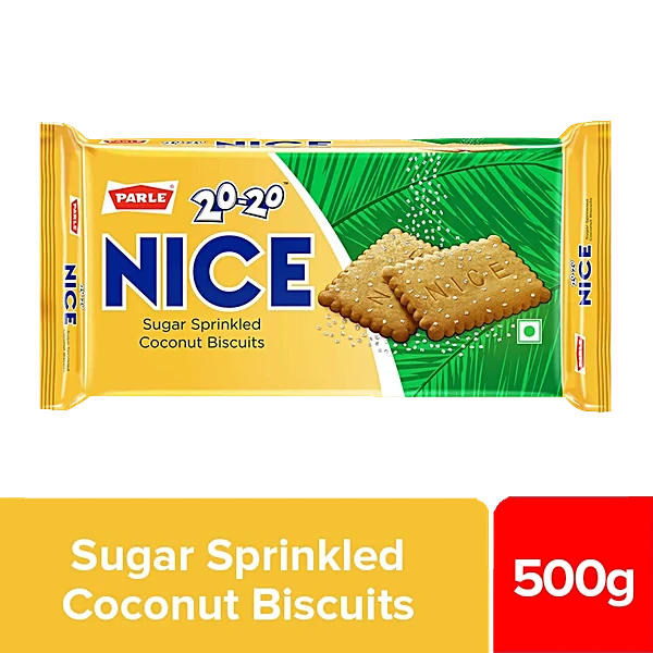 Parle 20-20 Nice Sugar Sprinkled Coconut Biscuits   