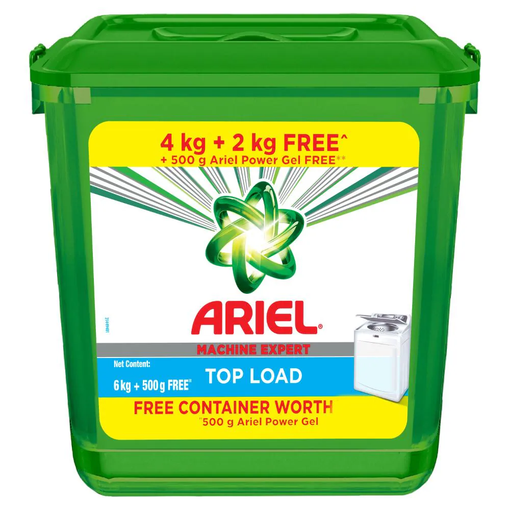 Ariel Matic Top Load Detergent Powder 4kg + 2Kg (Free)