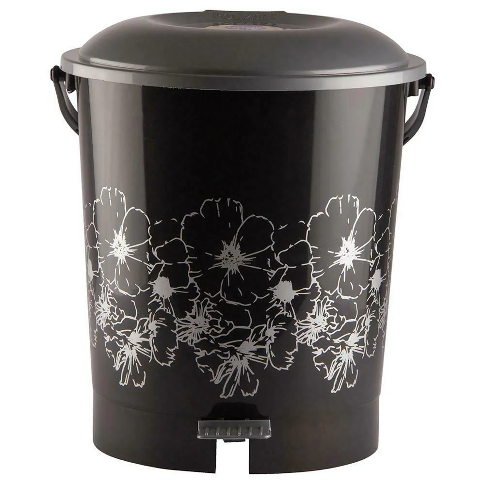Homeone Super Black Plastic Dustbin  