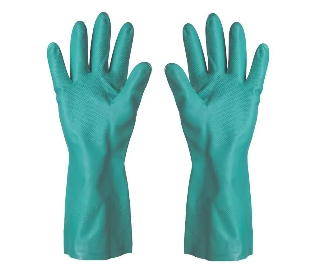 Reusable Chemical Acid Resistant Nitrile Hand Gloves  