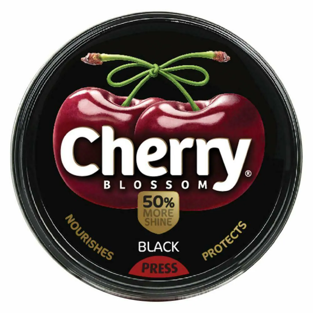 Cherry Blossom Black Shoe Polish 