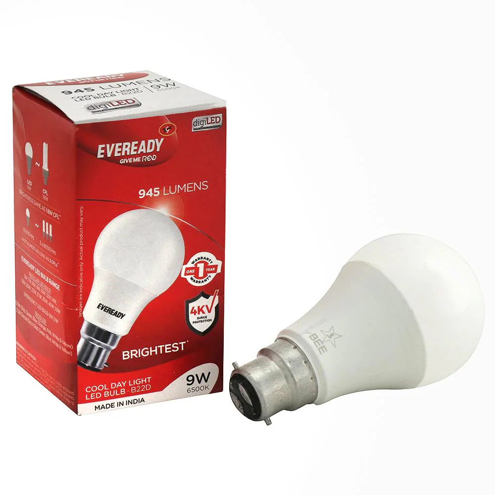 Eveready B22D Cool Day Light LED Bulb 