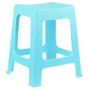 Asian Assorted Colour Plastic Cozy Stool 34x37x43 cm - Design / Colour may vary  