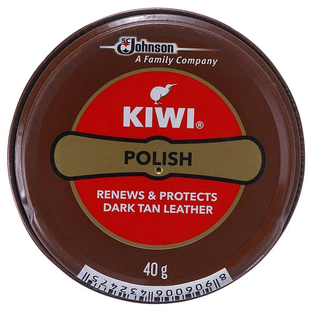 Kiwi Dark Tan Leather Shoe Polish 
