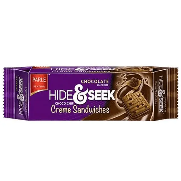 Parle Hide & Seek Choco Chip Chocolate Crème Sandwiches Biscuits