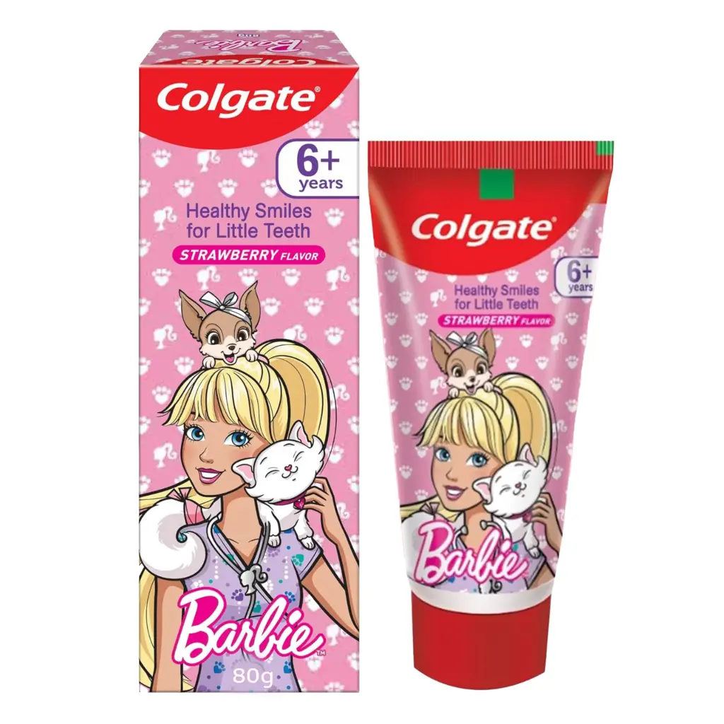 Colgate Barbie Strawberry Flavor Kids Toothpaste 