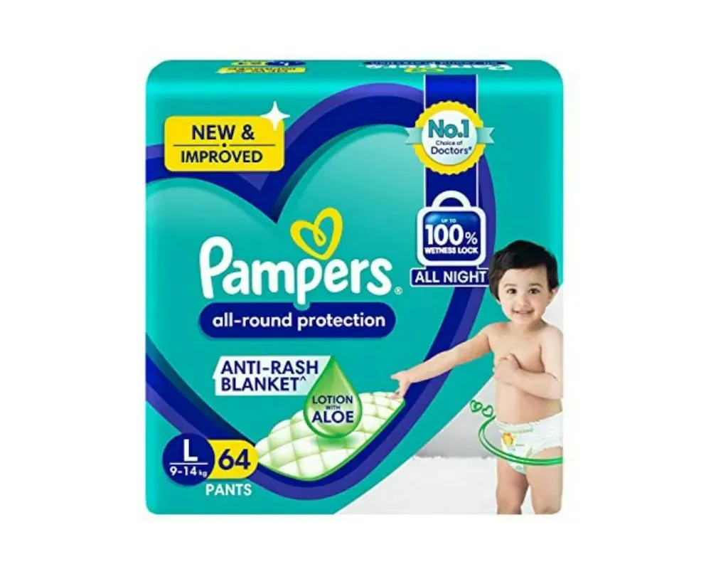 Pampers All Round Protection Diaper Pants | Large (L) 