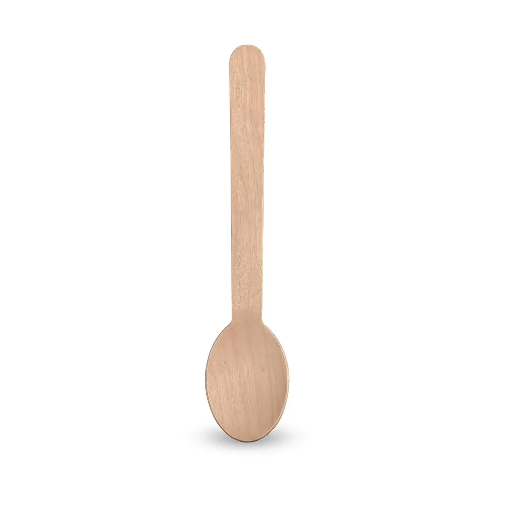 EcoHac 16 CMS Wooden Disposable Cutlery Spoon 