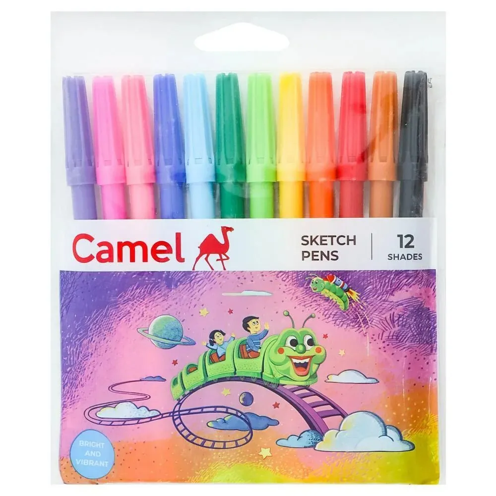 Camlin Assorted Polypropylene Sketch Pens